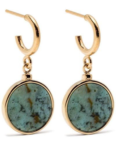 Isabel Marant Casablaca Stone-pendant Earrings - Green