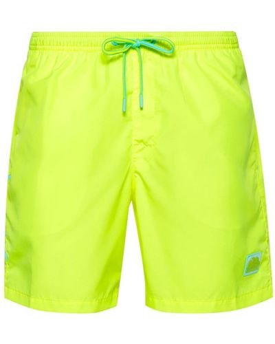 Sundek Logo-print Swim Shorts - Yellow