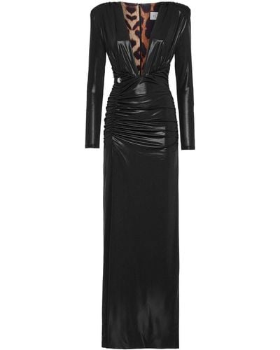 Philipp Plein シャーリング ドレス - ブラック