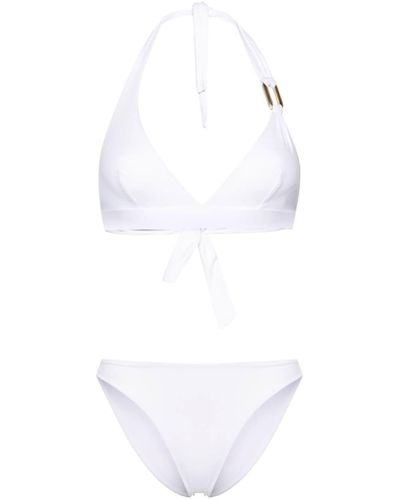 Fisico Bikini a triangolo con anello - Bianco