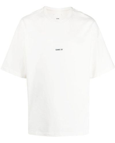 OAMC T-Shirt aus Bio-Baumwolle mit Print - Weiß