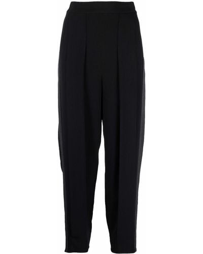 Stella McCartney Pantalones con costuras en contraste - Negro