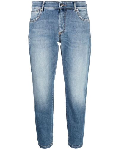 Sportmax Jeans skinny crop - Blu