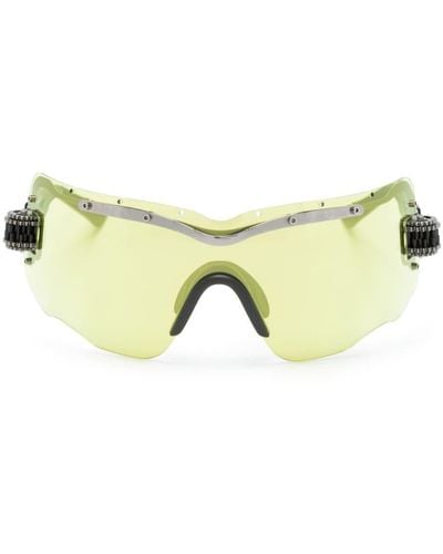 Kuboraum E15 Sonnenbrille mit Shield-Gestell - Gelb