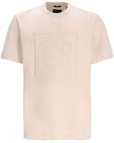BOSS Square-Patch T-Shirt - Natural