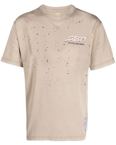 Satisfy T-shirt Core Mothtech en coton biologique - Neutre