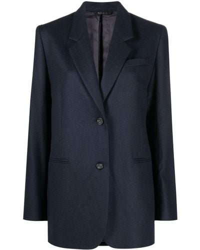 Totême ウールブレンドテーラードスーツジャケット - ブルー