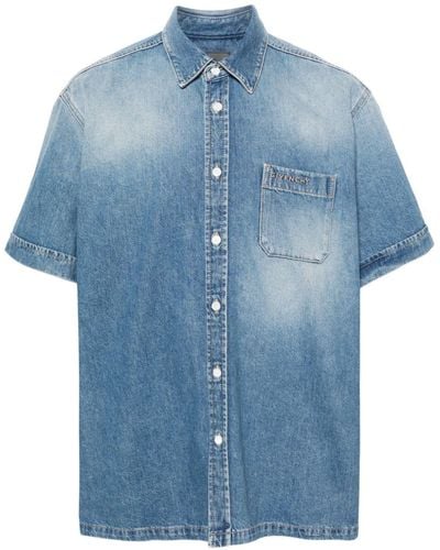 Givenchy Classic-collar Denim Shirt - Blue