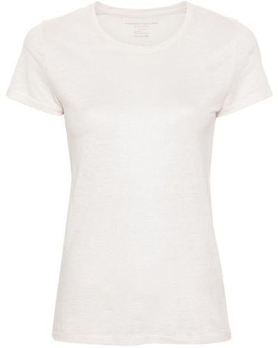 Majestic Filatures Camiseta con cuello redondo - Blanco