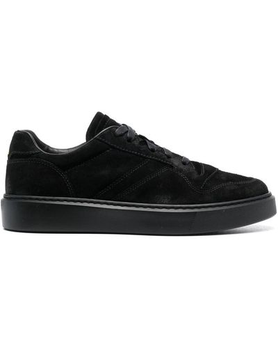 Doucal's Low-top Suede Trainers - Black