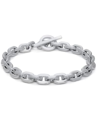 MAOR Cuadro Anchor-chain Bracelet - White