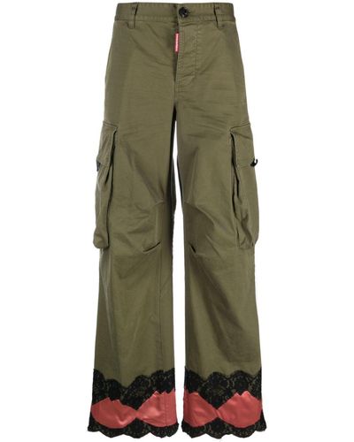 DSquared² Pantalones cargo Lingerie de talle bajo - Verde