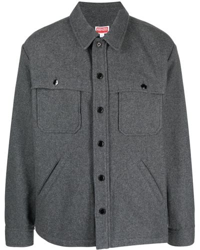 KENZO Two-pocket Shirt Jacket - Gray