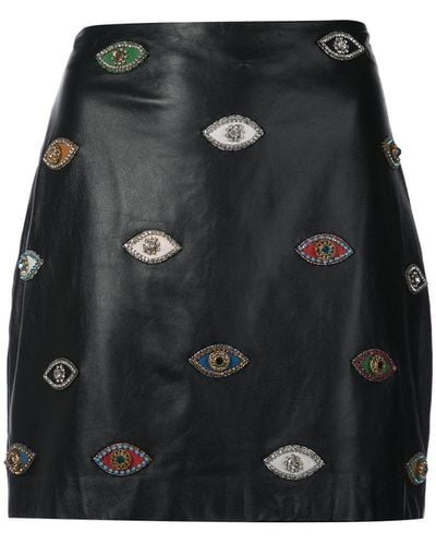 Nicole Miller Eye To Evil Eye Skirt - Black