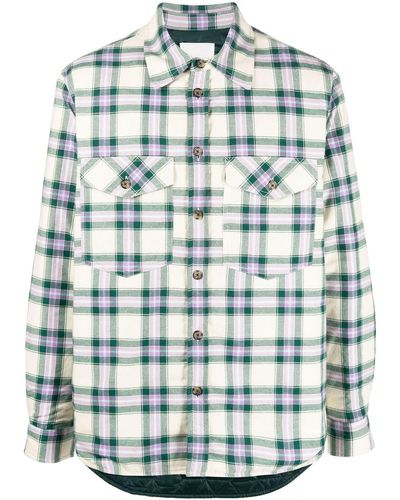 Isabel Marant Check-print Two-pocket Shirt - Green