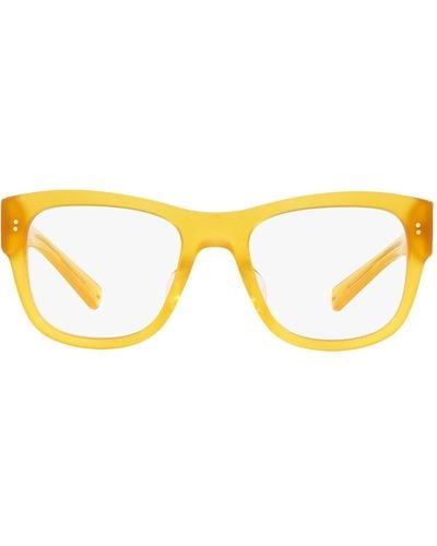 Dolce & Gabbana Rectangular-frame Sunglasses - Yellow