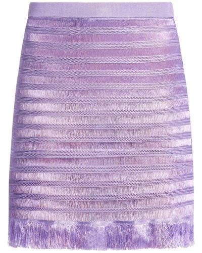 Tom Ford Sheer Pencil Skirt - Purple
