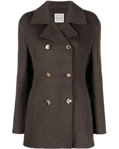Totême Tailored Double-breasted Jacket - Black