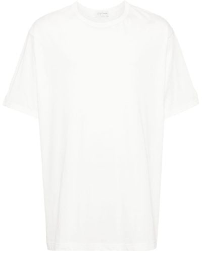 Yohji Yamamoto T-shirt en coton à manches courtes - Blanc