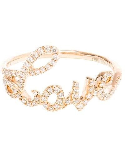 Rosa De La Cruz Ring Met Diamant - Wit
