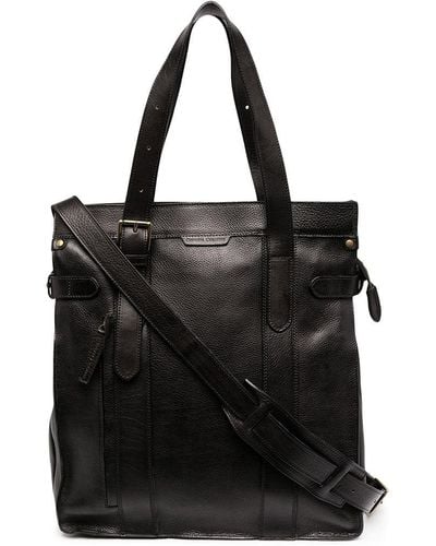 Officine Creative Large Leather Tote Bag - Black