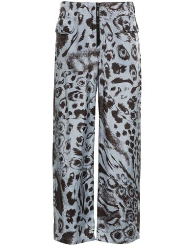 Bimba Y Lola Broek Met Bloemenprint - Grijs