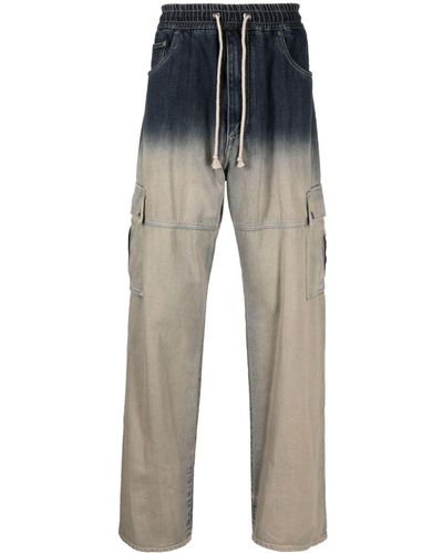 Dolce & Gabbana Jeans a gamba ampia con effetto schiarito - Blu