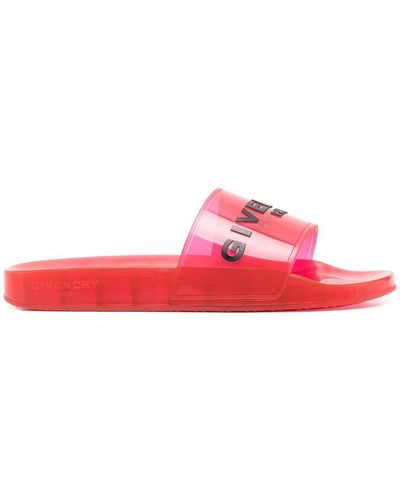 Givenchy Slippers Met Logoprint - Roze