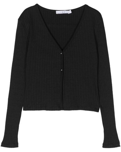 IRO Cardigan nervuré Silas - Noir