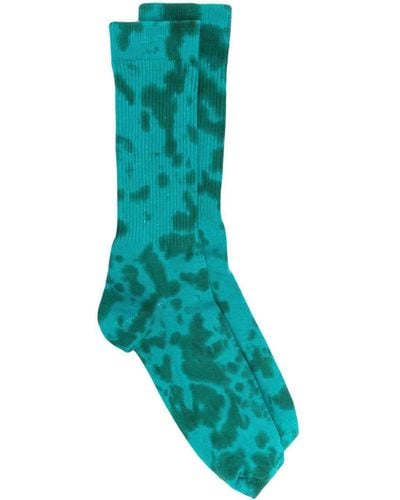 032c Melierte Socken - Grün
