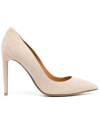 Ralph Lauren Collection Celia 100mm Suede Leather Court Shoes - Pink