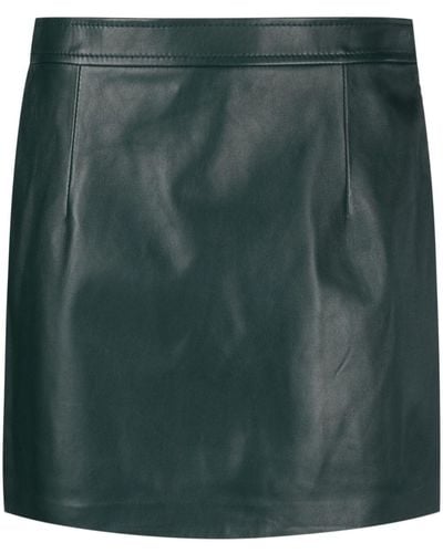 Marni High-waist Mini Leather Skirt - Green