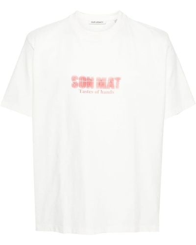 Our Legacy スローガン Tシャツ - ホワイト