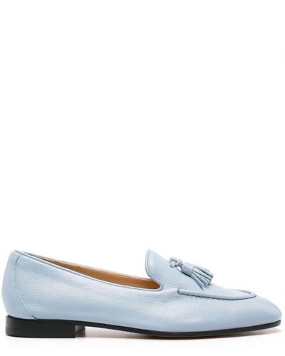 Doucal's Tassel-detail Leather Loafers - Blue