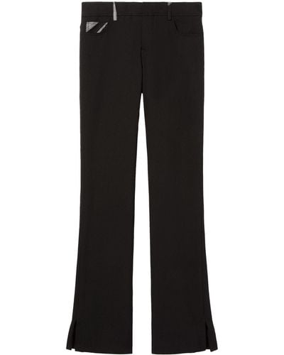 Emilio Pucci Marmo-print Straight-leg Trousers - Black
