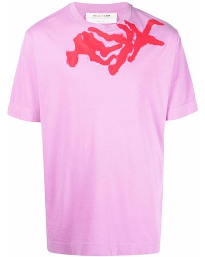 1017 ALYX 9SM Camiseta con logo estampado - Rosa