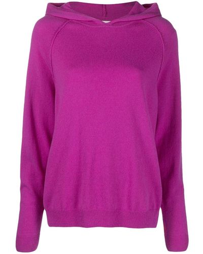 Chinti & Parker Long-sleeves Jersey-fleece Hoodie - Pink