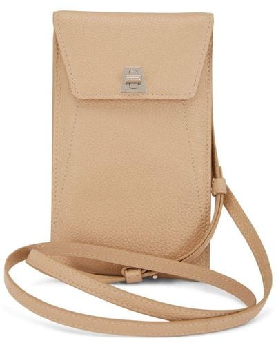 Akris Anouk Leather Phone Pouch - Natural