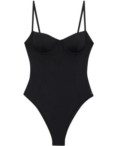 Anine Bing Kyler Pull-on Swimsuit - Black