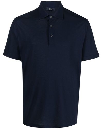 Herno Klassisches Poloshirt - Blau