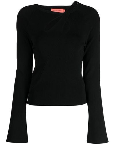 Manning Cartell Future Patch Cut-out Sweater - Black