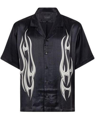 Stampd Camisa Chrome Flame - Negro