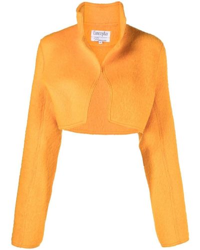 Concepto Daisy Cropped Jacket - Orange