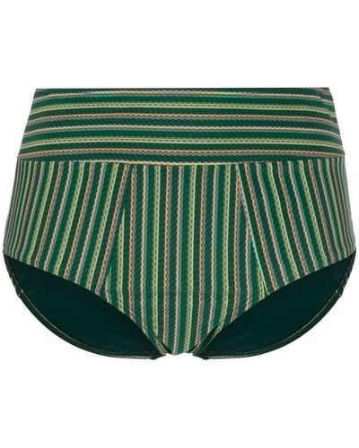 Marlies Dekkers Holi Vintage Striped Bikini Bottoms - Green