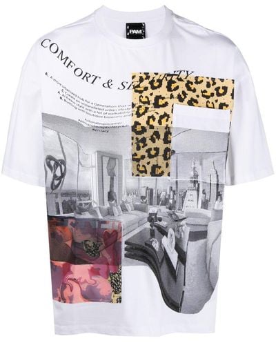 Perks And Mini T-Shirt mit Boxed Animal-Print - Weiß