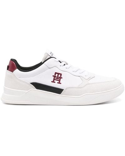 Tommy Hilfiger Elevated Cupsole Leather Sneakers - White