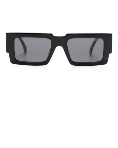 Marcelo Burlon Rectangle-frame Sunglasses - Grey