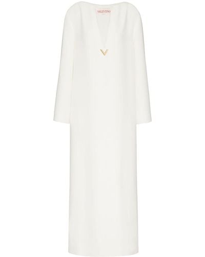 Valentino Garavani Robe-caftan Cady Couture - Blanc