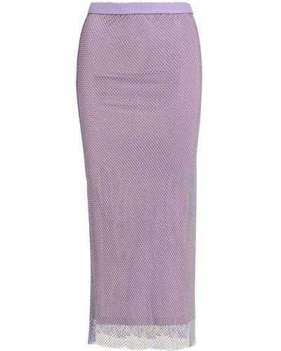 Essentiel Antwerp Flaminglips Net Pencil Skirt - Purple