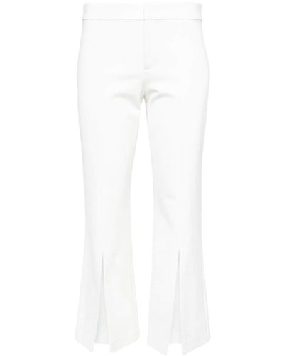 Alice + Olivia Walker Cropped Trousers - White